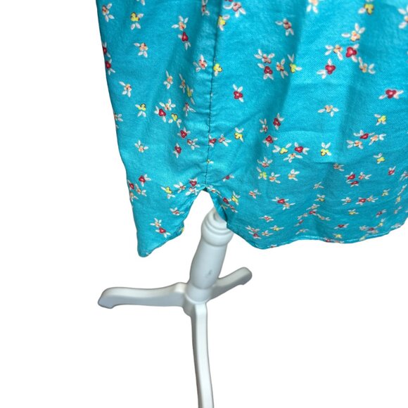 Talbots floral blouse, size Medium Petite, buttons, boho, summer, beach - Picture 5 of 9